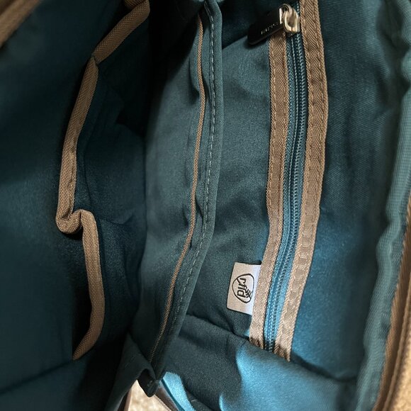 Travelon Anti-Theft North/South Crossbody, Sable and Emerald Interior - Picture 7 of 8